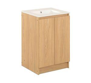 Mueble vanitorio Lisboa zócalo 82x50x46.5 cm olmo
