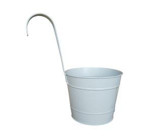 Maceta gancho blanco 15.5 cm