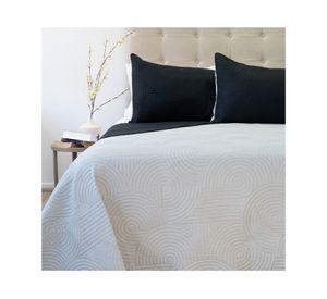 Quilt Origins negro/gris claro 2 plazas