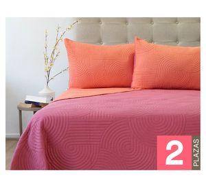 Quilt Origins salmón/rosado 2 plazas