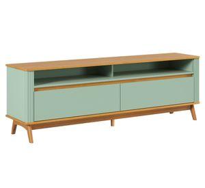 Rack TV Olmo 75'' 2 cajones verde