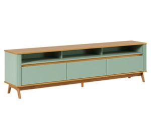 Rack TV Olmo 80'' 3 cajones verde