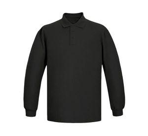 Polera pique manga larga Hombre grafito