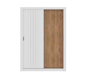 Clóset 2 puertas Bristol blanco/freijo 206x120x46 cm