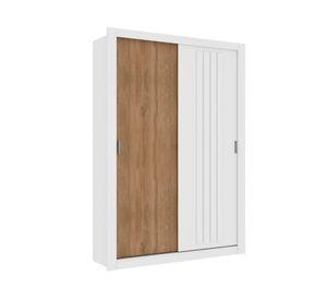 Clóset 2 puertas Bristol blanco/freijo 206x120x46 cm