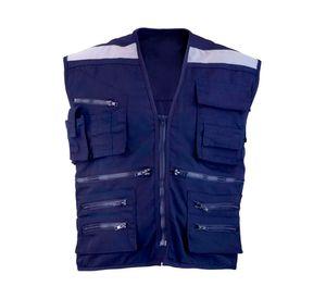 Chaleco geólogo Canvas azul