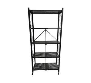 Estante metal plegable negro 160x71x37 cm