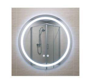 Espejo redondo Touch con luz LED 3 colores 60 cm
