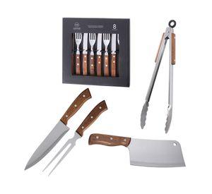 Set cubiertos + accesorio parrilla 12 piezas PAR36