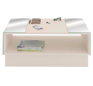 Mesa centro Detroit 35.5x90.5x59 cm blanco marfil