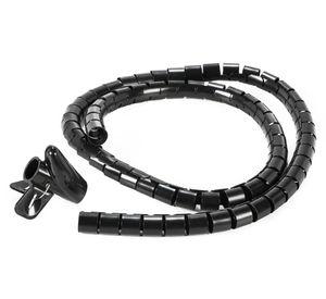 Organizador cables espiral negro 15 mm