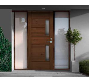 Puerta Empoli pintada 2 vidrios 85x200 cm