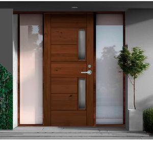 Puerta Empoli pintada 2 vidrios 90x200 cm