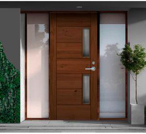 Puerta Empoli pintada 2 vidrios 70x200 cm