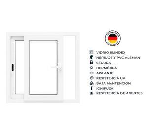Ventana termopanel corredera 140x120x10 cm