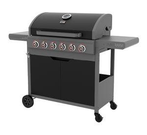 Parrilla a gas Dark Hawk 6 quemadores