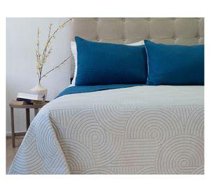 Quilt Origins Bicolor azul/beige King