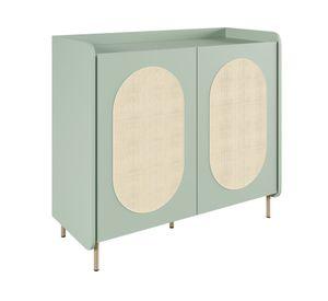 Buffet Noa verde 2 puertas 85x93.7x40 cm