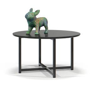 Mesa de centro redonda Flow 33.5x60 cm negro