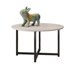 Mesa de centro redonda Flow 33.5x60 cm blanco