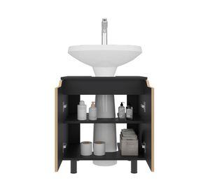 Mueble lavamanos Marlo wengue/fresno 63x55x41.3 cm