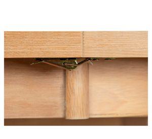 Comedor 6 sillas Preston extensible roble 77x100x100 cm