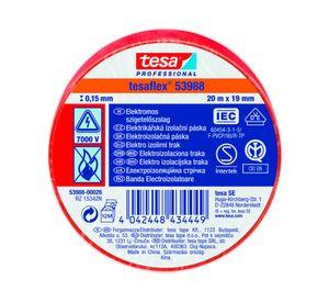 Cinta aislante eléctrica SPVC roja 20 m 19 mm