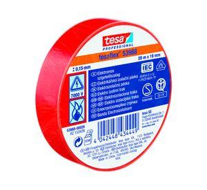 Cinta eléctrica aislante PVC 15 mm 20 m x 19 mm rojo