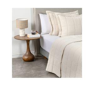 Quilt liso Block beige King