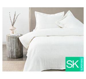 Cubrecama Mila blanco Súper King