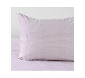 Sábanas 1.5 plazas Stripe mauve 144 hilos