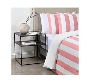 Funda de plumón Stripe Terra rosa king