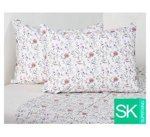 Juego de sábanas súper king 200 hilos Lucia beige