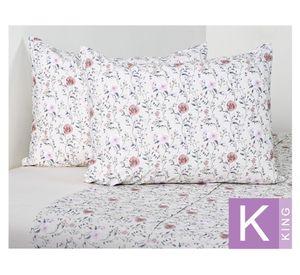 Juego de sábanas king 200 hilos Lucia beige
