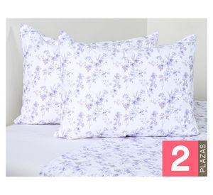 Juego de sábanas 2 plazas 200 hilos Ester morado