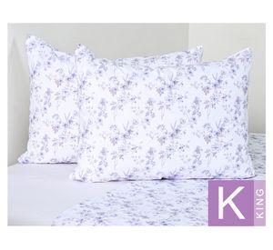 Juego de sábanas king 200 hilos Ester morado