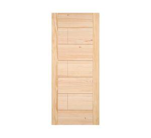 Puerta Llaima 7 panel crudo madera pino radiata 100x200 cm