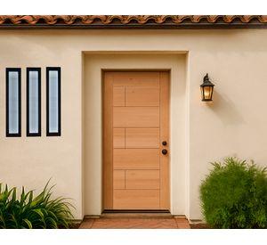 Puerta Llaima 7 panel crudo madera pino radiata 80x200 cm