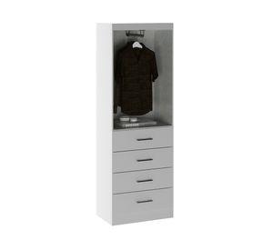 Clóset 2 puertas 4 cajones blanco 183x62x40 cm