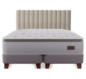 Cama europea Heritage king base dividida + respaldo Tubular