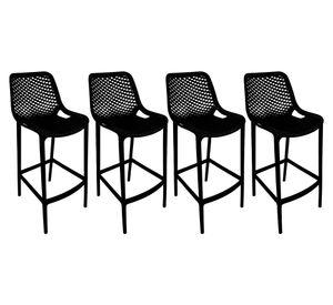 Pack 4 taburetes PP Berlín negro