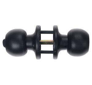 Cerradura pomo + 3 bisagras negro