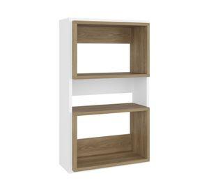 Repisa de baño Eco blanco/fresno 75.3x45x18.9 cm