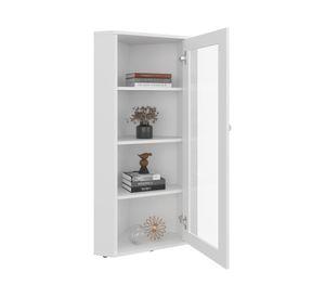 Vitrina Genova blanco 3 repisas 110.6x65.5x37.1 cm
