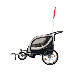 Carro Jogger baby trailer Dúplex negro