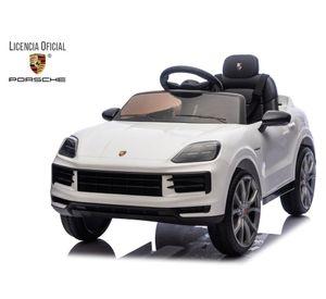 Auto batería Porsche Cayenne 2 motores blanco