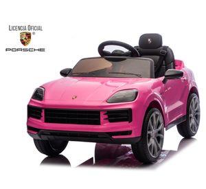 Auto batería Porsche Cayenne 2 motores rosa