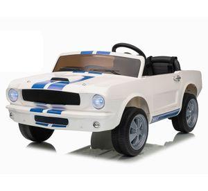 Auto batería Shelby racer blanco