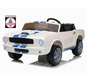 Auto batería Shelby racer blanco
