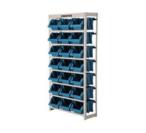 Estante organizador cajas 150x75x34 cm gris claro